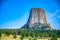 HDR of Devil`s Tower National Monument in Crook County Wyoming