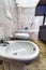 Hdr gray toilette with bidet and tub