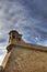 HDR image of Historic tower of the Valletta defense fortifications and Valletta citadel (fortress)