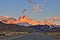 HDR Patagonia road at sunrise