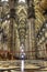 HDR photo Interior of the famous Cathedral Duomo di Milano on piazza in Milan