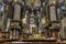 HDR photo Interior of the famous Cathedral Duomo di Milano on piazza in Milan