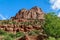 HDR Photo Towering Rocky Butte in Zion National Park