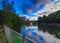 HDR picture of Cooks river in Canterbury Sydney Australia on a beautiful sunset afternoon nice soft clouds