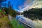 HDR picture of Cooks river in Canterbury Sydney Australia on a beautiful sunset afternoon nice soft clouds