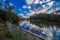 HDR picture of Cooks river in Canterbury Sydney Australia on a beautiful sunset afternoon nice soft clouds