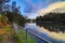 HDR picture of Cooks river in Canterbury Sydney Australia on a beautiful sunset afternoon nice soft clouds