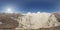 HDRI map, spherical environment panorama background with mountain range, light source rendering 3d equirectangular rendering