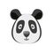 head of bear panda wildlife animal icon