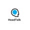 Head Brain bubble talk logo vector icon design illustration isolated white background
