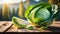 head cabbage on a wooden table