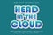 Head in the Cloud editable text effect 3D emboss cartoon style