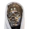 Head of dark gray mannequin in a light hood on a white background. 3d rendering