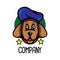 Head Dog Pet logo. dog cartoon logo design. vector illustration. dog pets shop