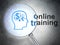 Head With Finance Symbol and Online Training