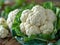 head of fresh cauliflower close-up