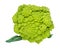 Head of fresh romanesco broccoli cabbage cutout