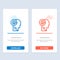 Head, Games, Mind, Target  Blue and Red Download and Buy Now web Widget Card Template