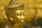 Head of golden Kinnara at Wat Phra Kaeo in Bangkok
