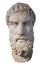 Head of the greek philosopher Epikouros