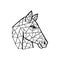 Head Horse geometric