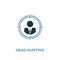 Head Hunting icon. Pixel perfect. Monochrome Head Hunting icon symbol from human resources collection. Two colors element for web