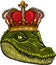 head of king crocodile vector illustration design