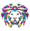 Head Lion Polygonal