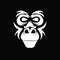 Head monkey vector logo