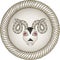 Head of the ram. Zodiac signs (aries).