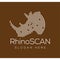 Head Rhino Scan Technology Logo vector Element. Animal Technology Logo Template
