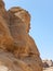 HEAD ON THE ROCK, PETRA, JORDAN