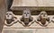 Head sculptures of Stavanger Cathedral (XIII c.). Norway