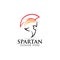 head spartan logo vector design template