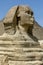 The head of the Sphinx on the Giza Plateau in Cairo, Egypt.