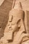 Head of the statue of Ramesses the Great, Abu Simbel temple, Egypt