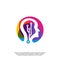 Head Tech Logo concept, Brain Robotic logo Vector - Vector