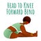 Head to knee forward bend social media post mockup