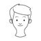 Head young man avatar character