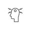 Headache line icon