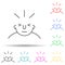 headache on mind multi color style icon. Simple thin line, outline vector of what is in your mind icons for ui and ux, website or