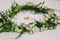Headdress wreath decorated wedding ring