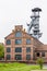 A headframe sticking out above the former Arenberg mine site in Wallers-Arenberg, France