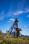 Headframes of Butte, Montana, remnants of mines of the early 1900`s