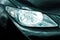 Headlamp on luxury car