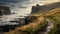 Headland In Yorkshire: A Romantic Path To A Rugged Coastal Beach