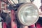 Headlight lamp vintage classic motorcycle - vintage effect style