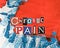 Headline Chronic Pain on abstract colorful background