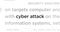 Headline titles media with cyber attack seamless loop
