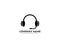 Headphone earphone icon logo vector design